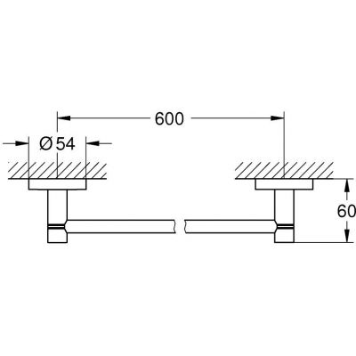 Grohe Start drążek na ręcznik SuperSteel 41178DC0