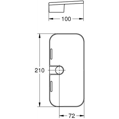 Grohe Rainshower mydelniczka do drążków chrom 48426000