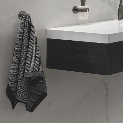 Grohe Essentials zestaw akcesoriów łazienkowych brushed hard graphite (40364AL1, 40367AL1, 40374AL1, 40365AL1, 40369AL1, 40394AL1)