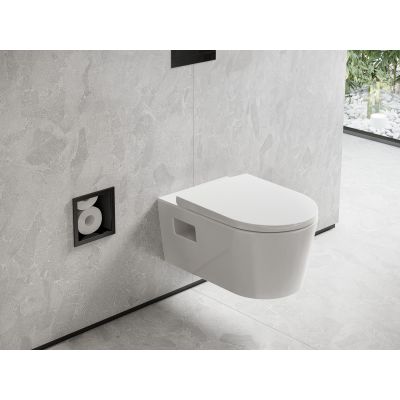 Hansgrohe XtraStoris Original uchwyt na papier toaletowy czarny mat 56058670