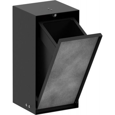 Hansgrohe XtraStoris Rock kosz na śmieci do zabudowy 2,5 l czarny mat 56063670