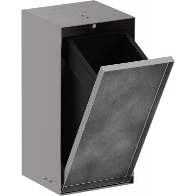 Hansgrohe XtraStoris Rock kosz na śmieci wnękowy 2,5 l stal szlachetna szczotkowana 56063800