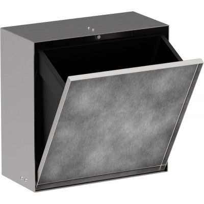 Hansgrohe XtraStoris Rock kosz na śmieci wnękowy 6 l stal szlachetna szczotkowana 56090800