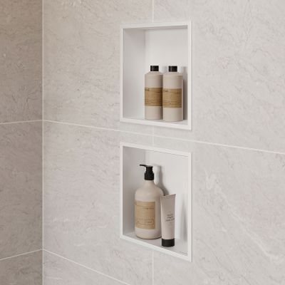 Hansgrohe XtraStoris Original półka wnękowa 30 cm biała 56093700