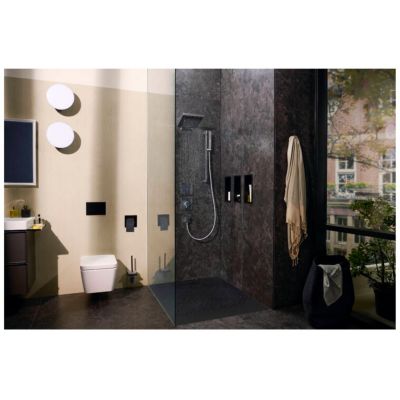 Hansgrohe XtraStoris Original wnęka ścienna na papier toaletowy czarny mat 56065670
