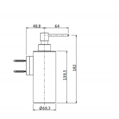 Herzbach Siro dozownik do mydła 200 ml chrom 30.811000.1.01