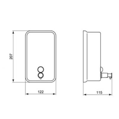 Ideal Standard IOM dozownik do mydła 1000 ml stal A9110MY