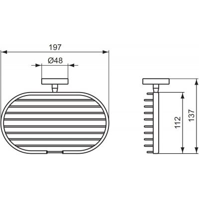 Ideal Standard IOM mydelniczka ścienna chrom A9112AA