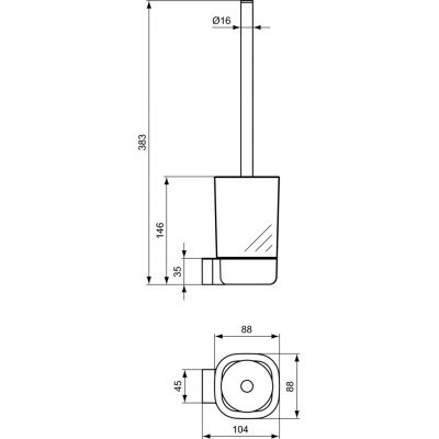 Ideal Standard Softmood szczotka do WC A9144AA