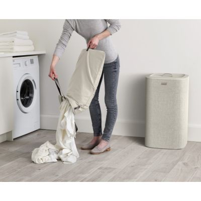 Joseph Joseph Tota kosz na bieliznę i pranie 60 l podwójny ecru 50019