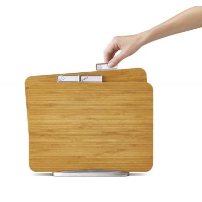 Joseph Joseph Index Bamboo deska kuchenna zestaw 3 bambus 60141