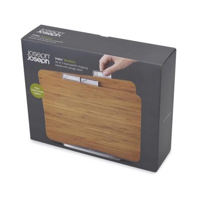Joseph Joseph Index Bamboo deska kuchenna zestaw 3 bambus 60141