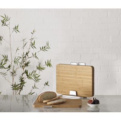 Joseph Joseph Index Bamboo deska kuchenna zestaw 3 bambus 60141