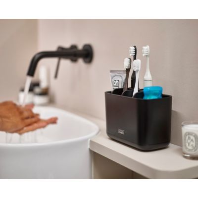 Joseph Joseph Easy Store Black kubek na szczoteczki czarny mat 70599