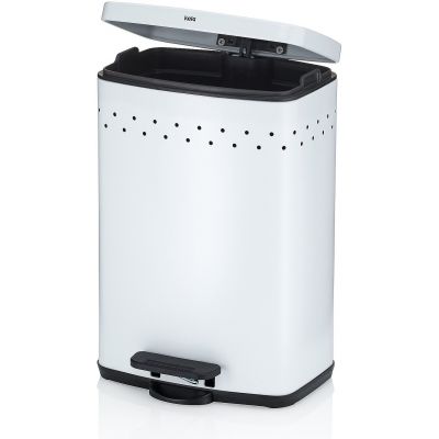 Kela Malaga kosz na śmieci 5 l biały 23970