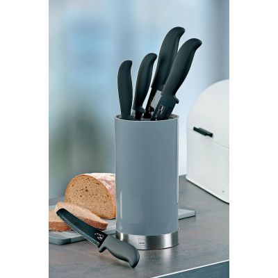 Kela Acida zestaw noży 5 szt w stojaku szary KE-11288