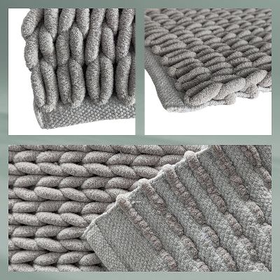 Kela Marie dywanik łazienkowy 65x55 cm prostokątny szary KE-23726