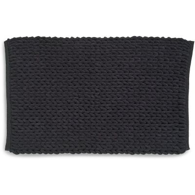 Kela Marie dywanik łazienkowy 120x70 cm prostokątny czarny KE-23779