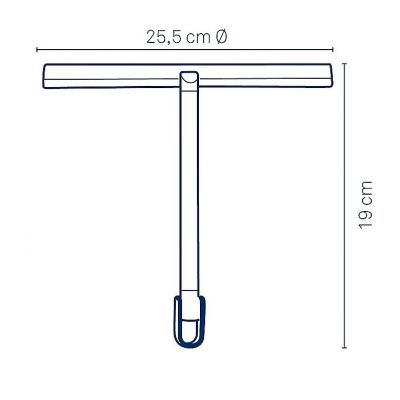 Kela ściągaczka do wody stal matowa KE-23944