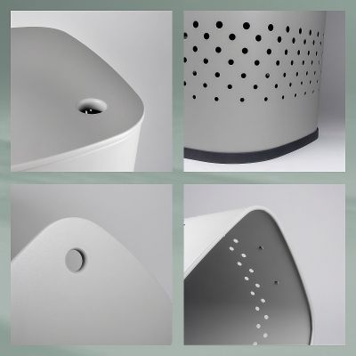 Kela Malaga kosz na bieliznę i pranie 60 l szary KE-23965