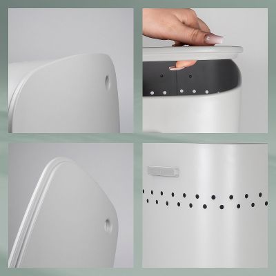 Kela Malaga kosz na bieliznę i pranie 60 l szary KE-23965