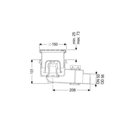 Kessel Ecoguss wpust punktowy stal nierdzewna 48358.11