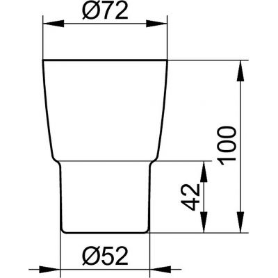 Keuco City.2 kubek do mycia zębów przezroczysty 02350009000