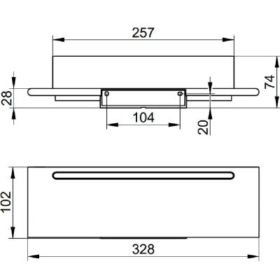 Keuco Aveno półka prysznicowa czarny mat 14659370000