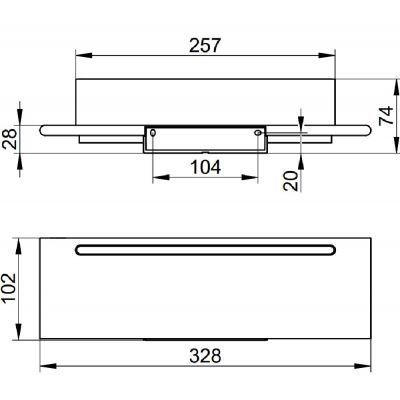 Keuco Aveno półka prysznicowa biały mat 14659510000