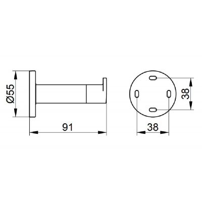 Keuco Plan wieszak na ręcznik stal 14911070000