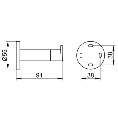 Keuco Plan wieszak na ręcznik chrom 14911170000
