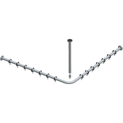 Keuco Plan drążek zasłony prysznicowej narożny 90 cm chrom 14937010900