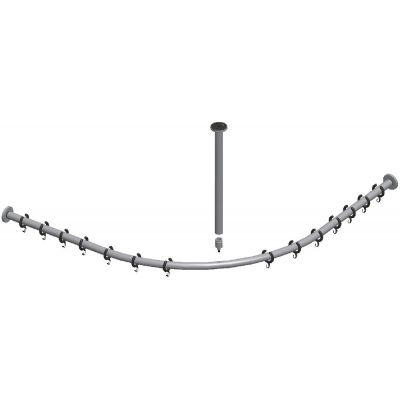 Keuco Plan drążek zasłony prysznicowej narożny 90 cm chrom 14938010900