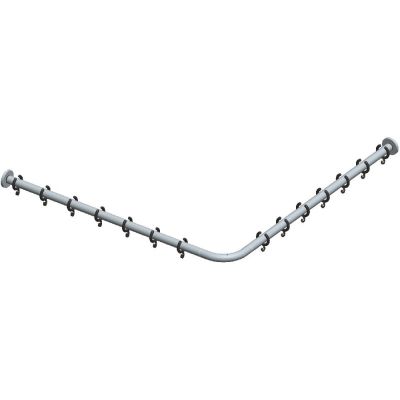 Keuco Plan drążek zasłony prysznicowej narożny 120 cm chrom 14939011200