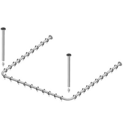 Keuco Plan drążek zasłony prysznicowej 120 cm chrom 14940011200