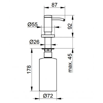 Keuco Plan dozownik do płynów 14949170200