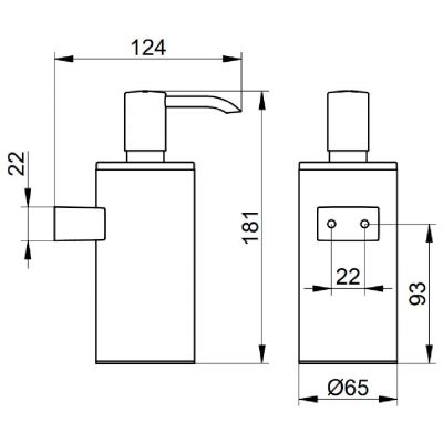 Keuco Plan dozownik do mydła 250 ml stal 14953070100