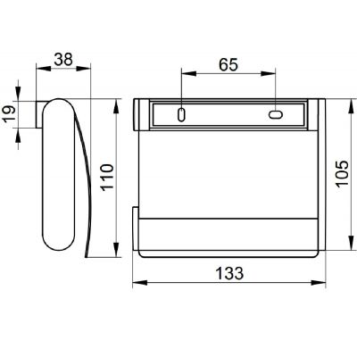 Keuco Plan uchwyt na papier toaletowy chrom 14960010000