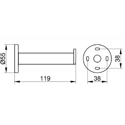 Keuco Plan uchwyt na zapasowy papier toaletowy chrom 14963010000