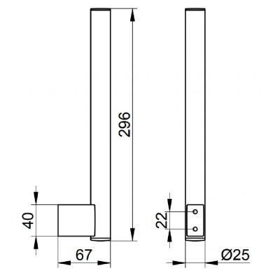 Keuco Plan uchwyt na zapasowy papier toaletowy stal 14963070002
