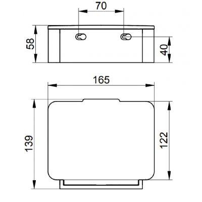 Keuco Plan pojemnik na chusteczki 14967010001
