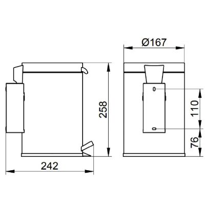 Keuco Plan kosz na śmieci 3 l chrom 14977010000
