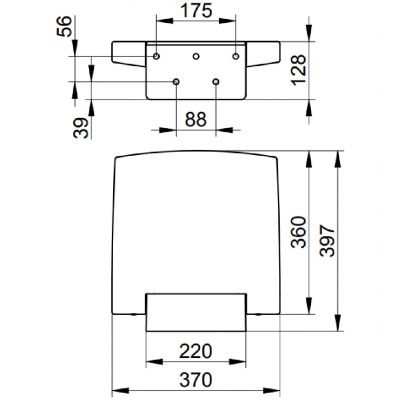 Keuco Plan siedzisko prysznicowe szary 14983170037
