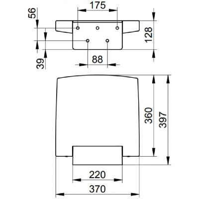 Keuco Plan siedzisko prysznicowe szare 14983170038