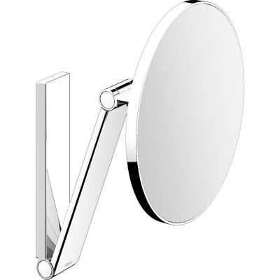Keuco Cosmetic mirrors lusterko kosmetyczne 21,2x31,4 cm okrągłe chrom czarny szczotkowany 17612130000