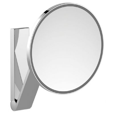 Keuco Cosmetic mirrors lusterko kosmetyczne 21,2x31,8 cm okrągłe z oświetleniem aluminium 17612179003