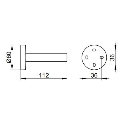 Keuco Edition 90 uchwyt na zapasowy papier toaletowy chrom 19063010000