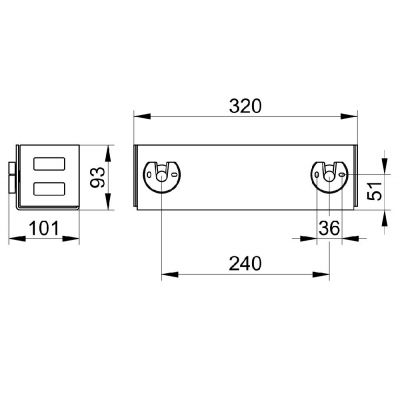 Keuco Shower Shelves koszyk prysznicowy biały mat 24954510000
