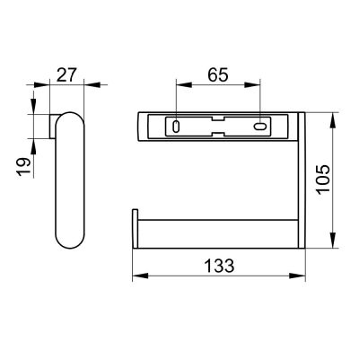 Keuco Plan uchwyt na papier toaletowy chrom 14962170000