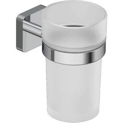 Kludi Vela S kubek na szczoteczki z uchwytem ściennym chrom 2597505